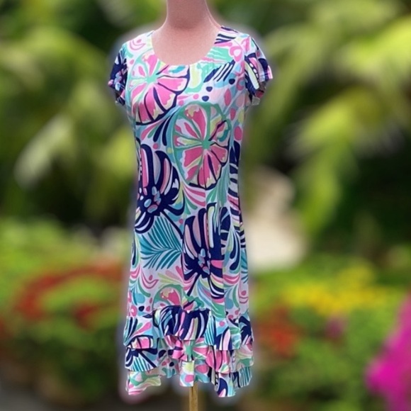 TANGO MANGO NWT WOMENS SMALL TROPICAL PRINT SUMMER DRESS - Picture 1 of 8